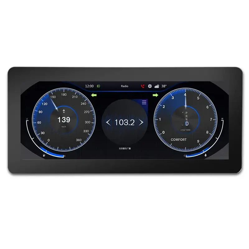 IPS Ekran 12,3 İnç Tft Lcd 1920x720 Lvds Lcd Ekran Modülü Paneli